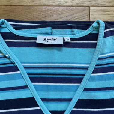 Gestreiftes T-Shirt ohne Ärmel