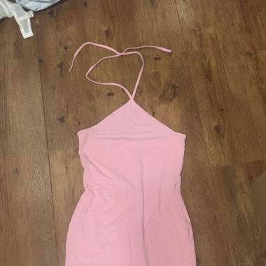 Pink mini dress