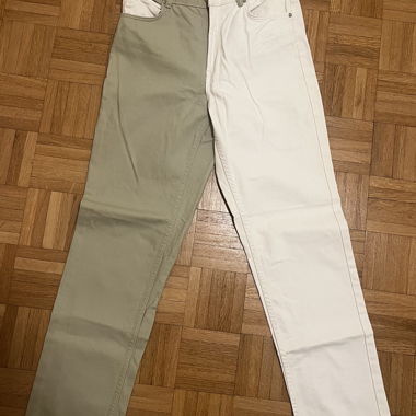 Zweifarbige Jeans