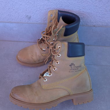 Stivaletti stringati Panama Jack in pelle color tan originali