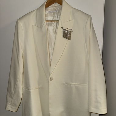Blazer color crema