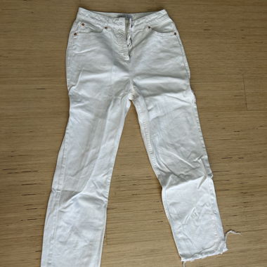 White Denim Pants Size 36