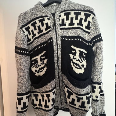 Cardigan in maglia OBEY grigio/nero Taglia M