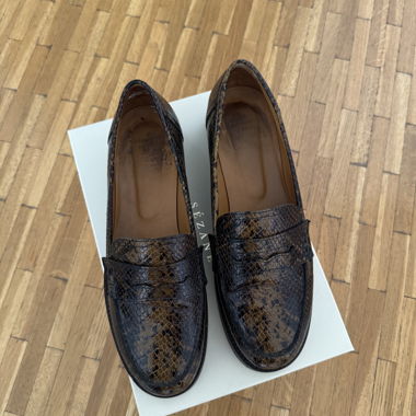 Andrea Moccasins in Python Leather