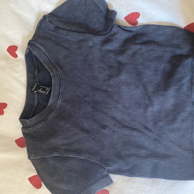Grey striped T-shirt