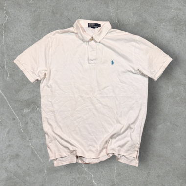 vintage polo ralph lauren shirt white/light blue