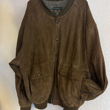 Giacca bomber in camoscio Sanderson