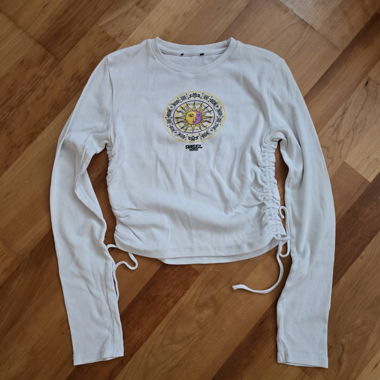 weiss langarm oberteil