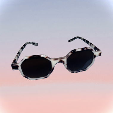 Lunettes de soleil ovales au look rétro