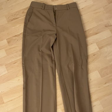 Beige Stoffhose
