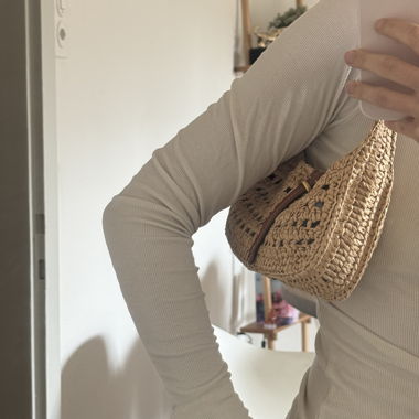 Sac bandoulière tressé