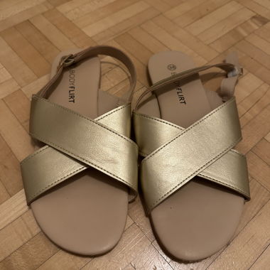Gold BODYFLIRT Sandals