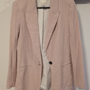 Blazer rosa a righe H&M