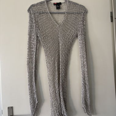 Top Diesel in mesh a maniche lunghe