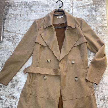 Trench élégant en couleur unie 