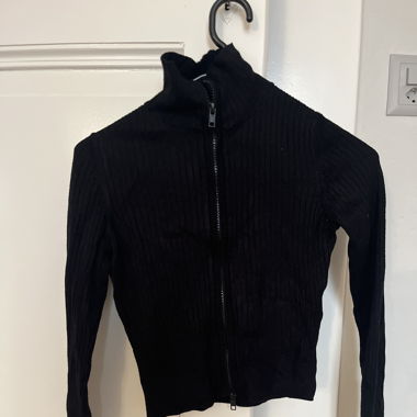 Kurze Rollkragen Jacke