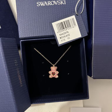 Swarovski Necklace Teddy Pendant rosegold