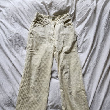 White Curduroy Trousers