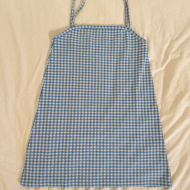 Blue Gingham Apron Dress