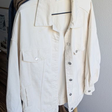 Giacca Jeans MNG Denim white XS