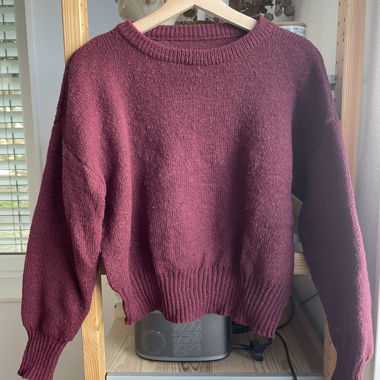 Set in maglia bordeaux