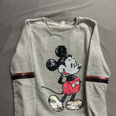 Pull Mickey à paillettes pour enfants 
