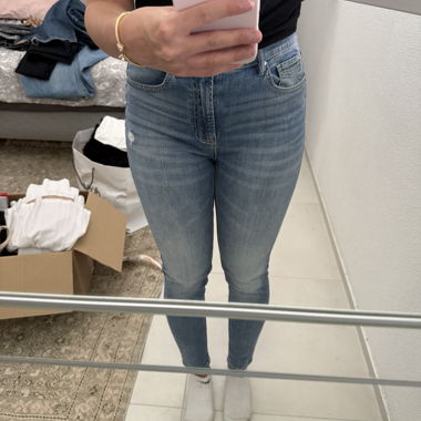 Levi's-Style High-Waist Jeans