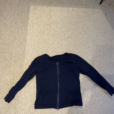 Blauer Zipper