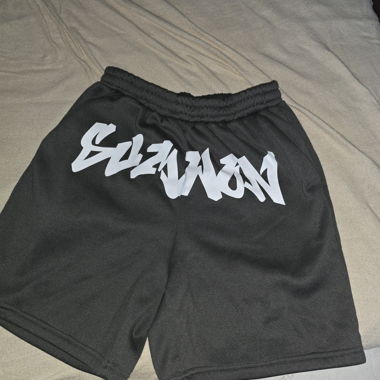 Shorts noirs avec imprimé