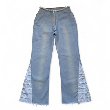 Spitzen Schlagjeans (XS)