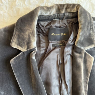 Costume en velours Massimo Dutti