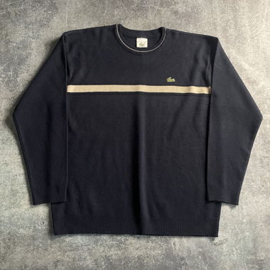 Lacoste Navy Rundhalspullover L-XL