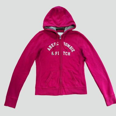 Abercrombie &amp; Fitch pink zipped hoodie