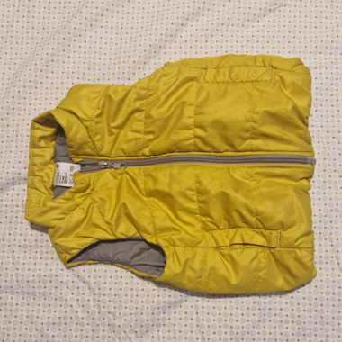 Gilet matelassé jaune 18-24 mois
