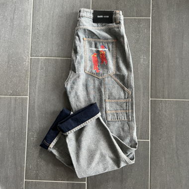 Review x MATW Baggy Jeans grau