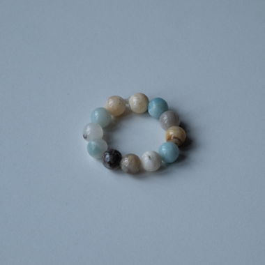 Anello con Perline in Amazonite