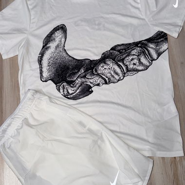 Nike-Set Division weiss-Grösse M