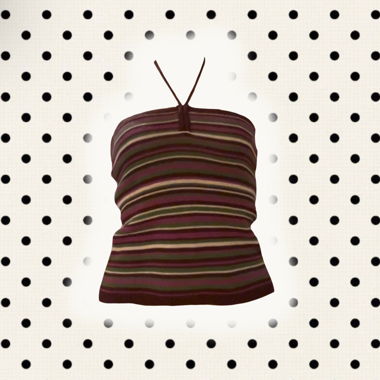 gestreiftes Tube-/Halter-Top