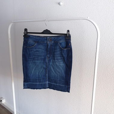 Esprit Denim Midi Skirt Blue