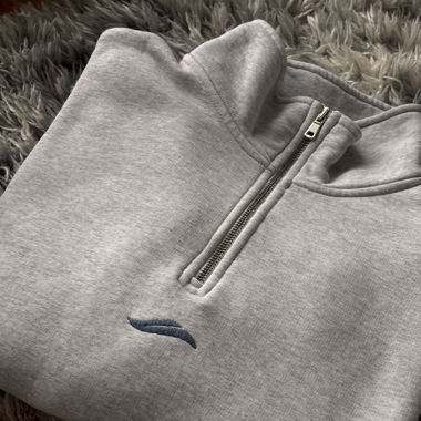 Felpa mezza zip ZARA grigia taglia M