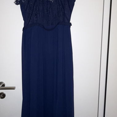 Abito in pizzo blu scuro Little Mistress
