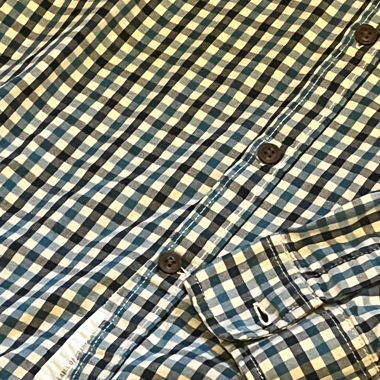 Blue and white check shirt L.O.G.G.