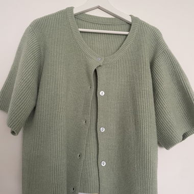 Kurzarm Strickjacke
