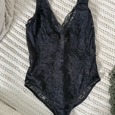 Body en dentelle noire