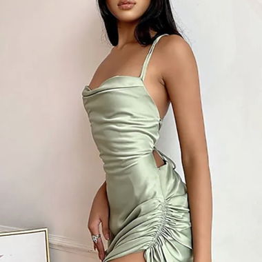 Satin Kleid