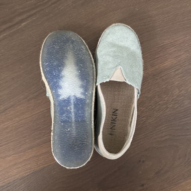 Chaussures vertes sans lacets