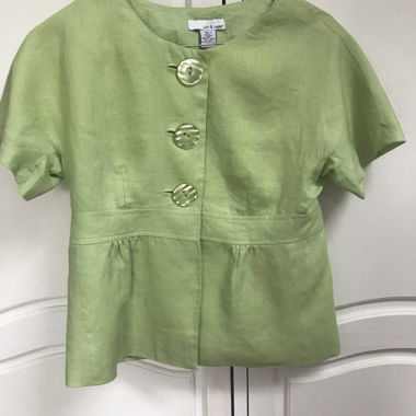 taillierte Leinenjacke