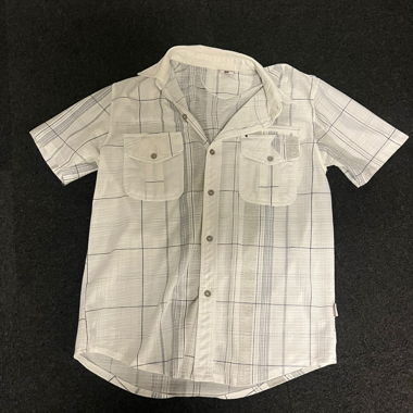 Chemise à manches courtes à carreaux
