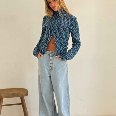 Pantaloni Scuffer Tropical azzurro chiaro