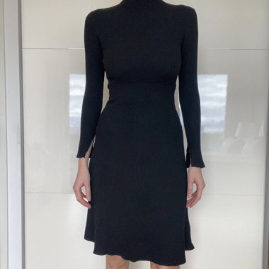 Black ripped knit dress 🖤